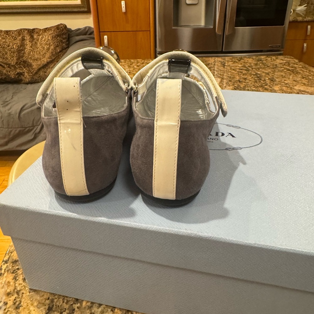Prada flats ballerina shoes multicolor Sz 8.5 - Picture 8 of 16